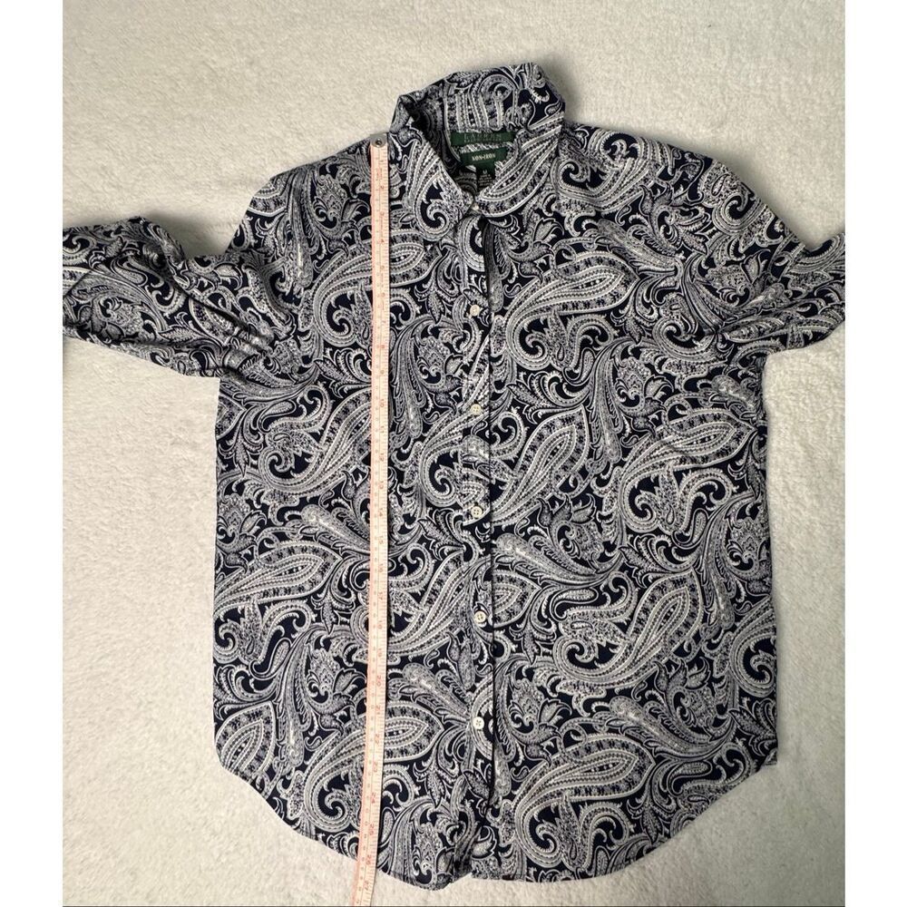 Lauren Ralph Lauren Womens Paisley Blouse, Size M - Picture 2 of 9